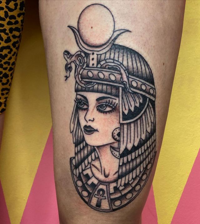 Pretty Hathor Tattoo on Arm
