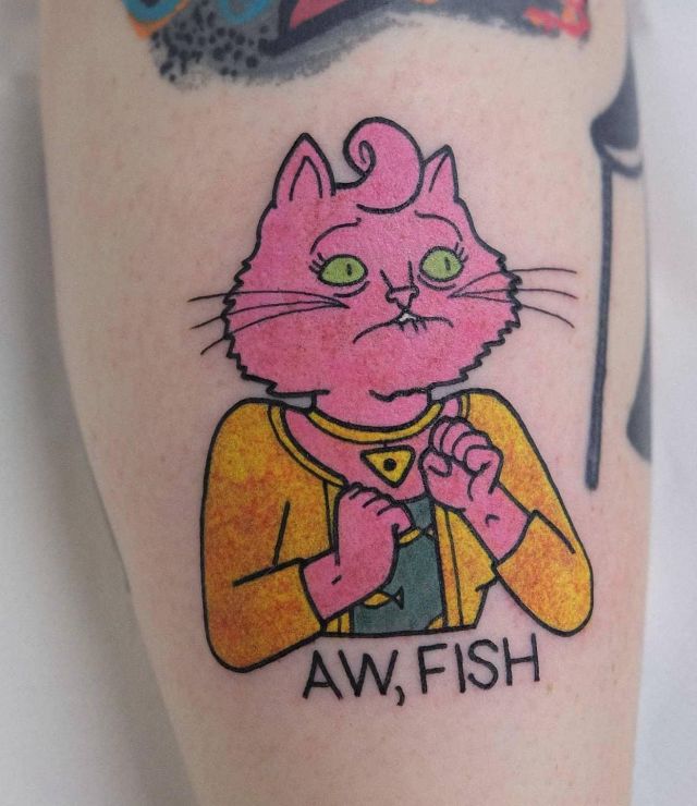 Cool Princess Carolyn Tattoo on Leg