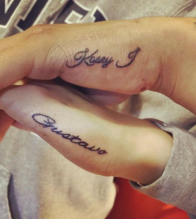 Paired Side Hand Tattoo