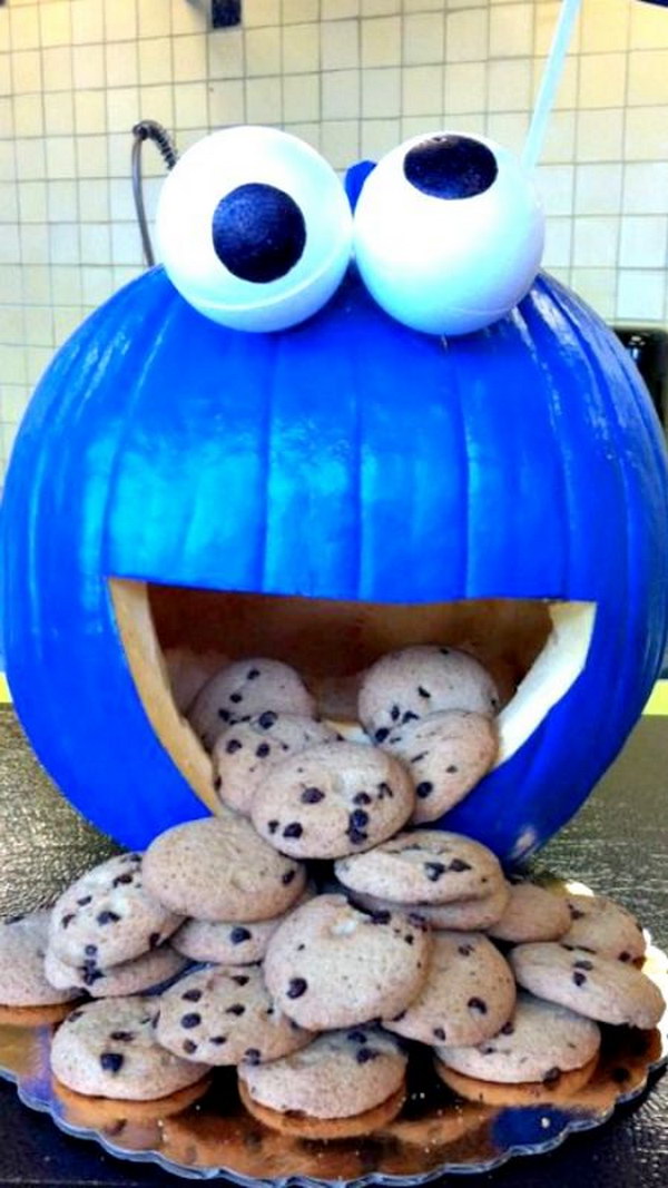 Cookie Monster Pumpkin