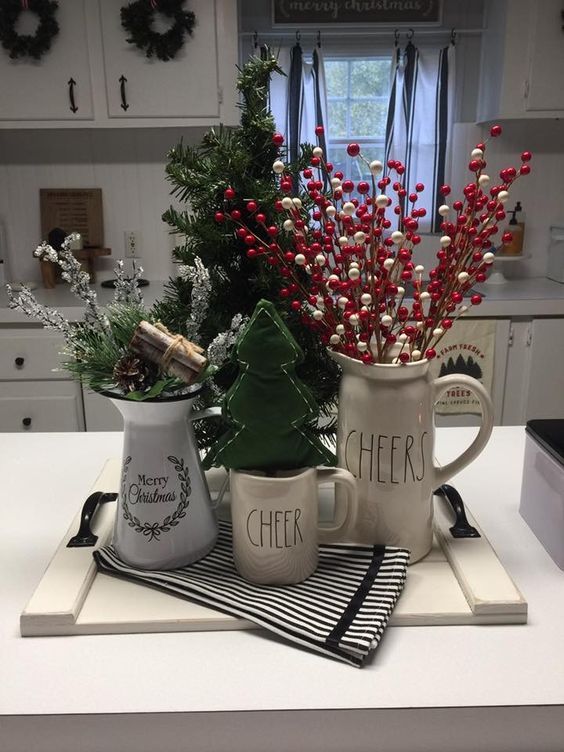 40 Pretty Christmas Table Centerpieces Decoration Ideas