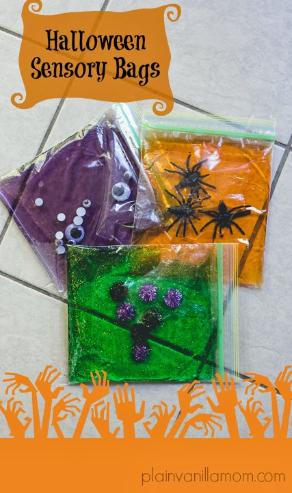 20 Easy DIY Halloween Sensory Bags For Toddlers