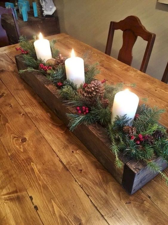 40 Pretty Christmas Table Centerpieces Decoration Ideas