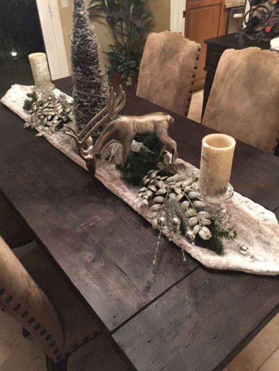 40 Pretty Christmas Table Centerpieces Decoration Ideas