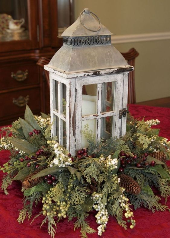 40 Pretty Christmas Table Centerpieces Decoration Ideas