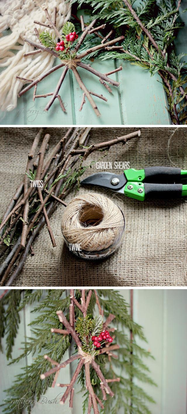 31 DIY Rustic Twig Crafts for Christmas