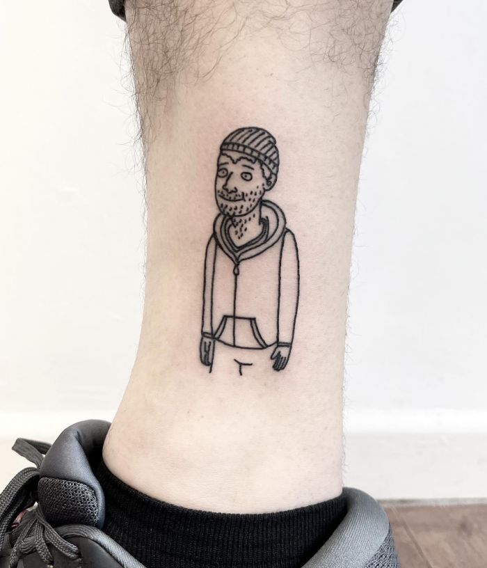 Simple Todd Chavez Tattoo on Calf