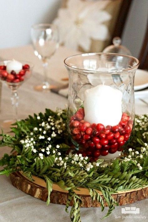 40 Pretty Christmas Table Centerpieces Decoration Ideas