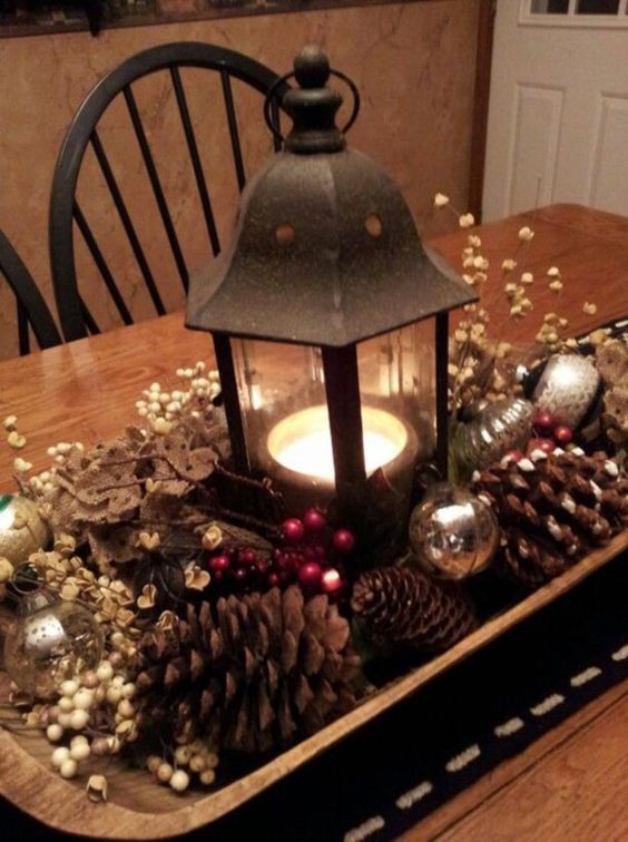 40 Pretty Christmas Table Centerpieces Decoration Ideas