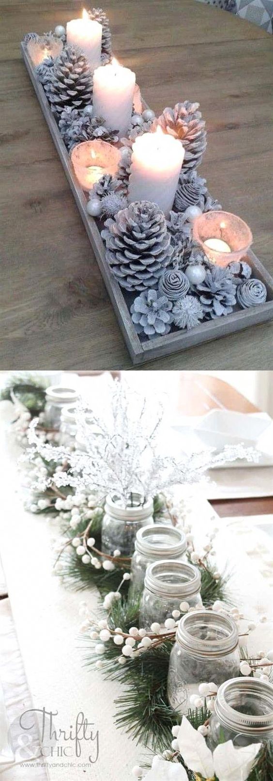 40 Pretty Christmas Table Centerpieces Decoration Ideas