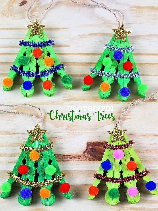 36 Creative Christmas Clothes Pin Crafts and Ideas