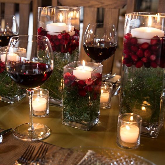 40 Pretty Christmas Table Centerpieces Decoration Ideas