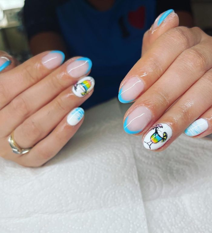 Sweet Rounded Cocktail Nail