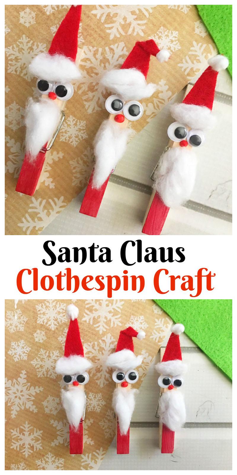 36 Creative Christmas Clothes Pin Crafts and Ideas