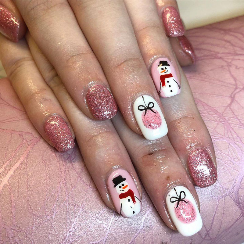 50 Gorgeous Snowman Christmas Nails To Inspire You | Style VP | Page 45