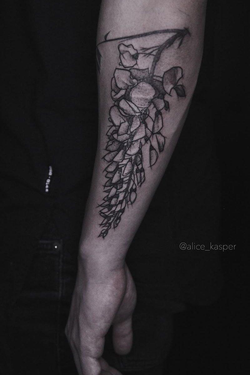 30 Pretty Wisteria Tattoos You Must Try Style VP Page 3