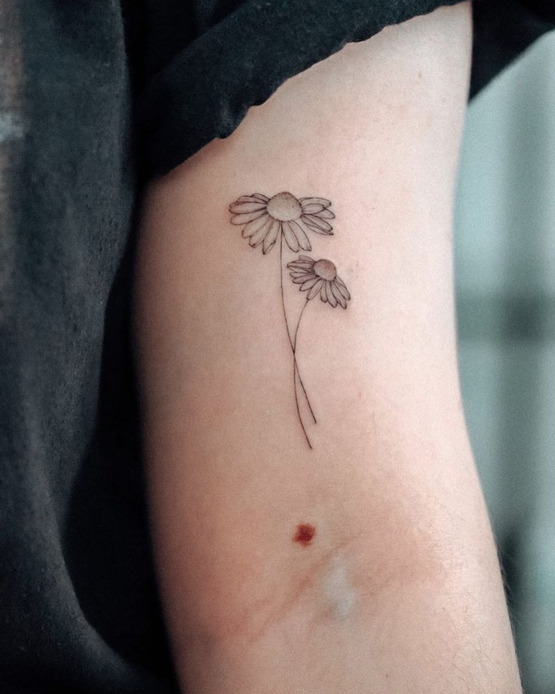 30 Pretty Chamomile Tattoos You Shouldn’t Miss Style VP Page 6