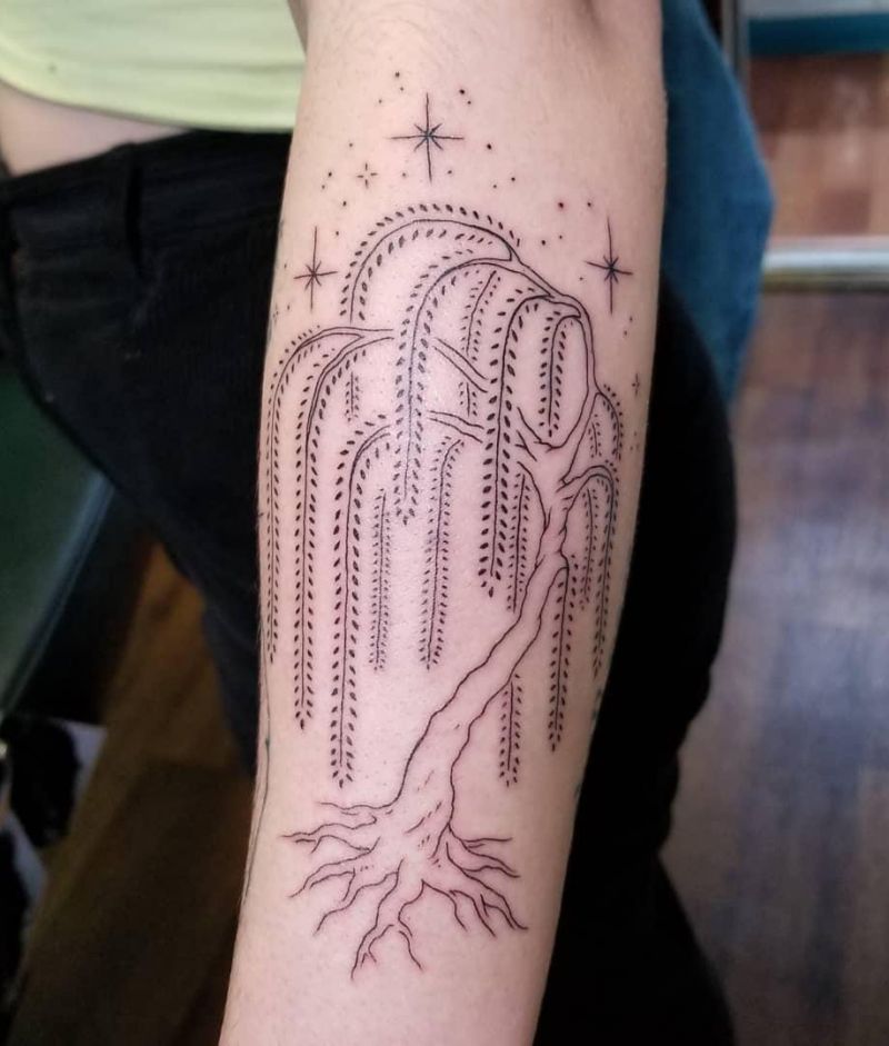 30 Pretty Weeping Willow Tattoos You Must Try Style VP